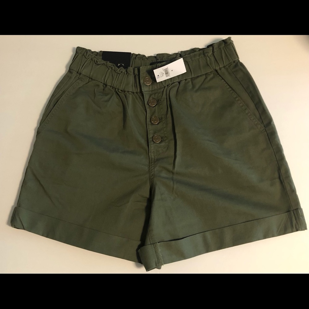 Paperbag Pull-On Button-Fly Shorts - 5 inch inseam